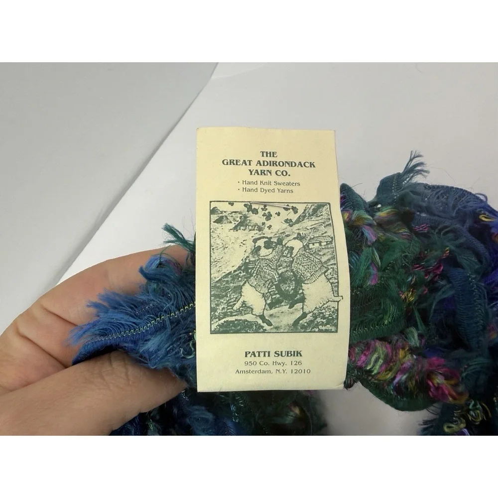 Great Adirondack Yarn Lot 4 Blueberry‎ Nylon Viscose Wool Green Blue Hand Dyed